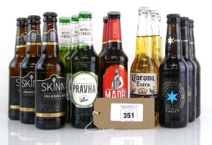 +VAT Approx 58 bottles of lager, 13x Pravha Pilsner 33cl, 20x Corona Extra 33cl, 13x Freedom lager
