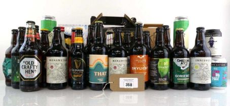 +VAT Assorted Beers & ales, etc. 20 various bottles, 10 cans & 3 gift sets (Note VAT added to bid