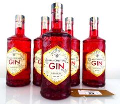 +VAT 5 bottles of Manchester "Under The Tree" Gin 40% 70cl (Note VAT added to bid price)