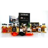 +VAT 5 box sets, approx 28 Miniatures & 3 pouches of various Whisky including Jack Daniel's, Filey