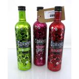 +VAT 10 bottles of Corky's Schnapps 15% 70cl, 5x Sour Apple, 2x Raspberry Glitter & 3x Sour