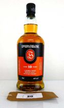 +VAT A bottle of Springbank 10 year old Campbeltown Single Malt Scotch Whisky bottled 3/8/23 46%