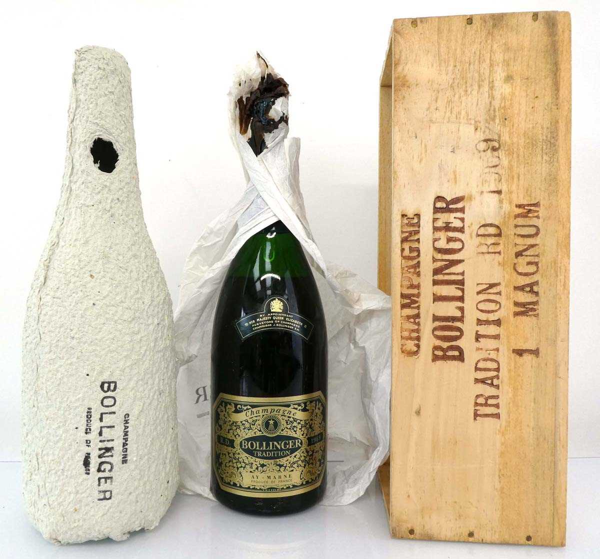 A Magnum of Bollinger Tradition RD 1969 Champagne Degorge 1978 with own Harrods London wooden box (