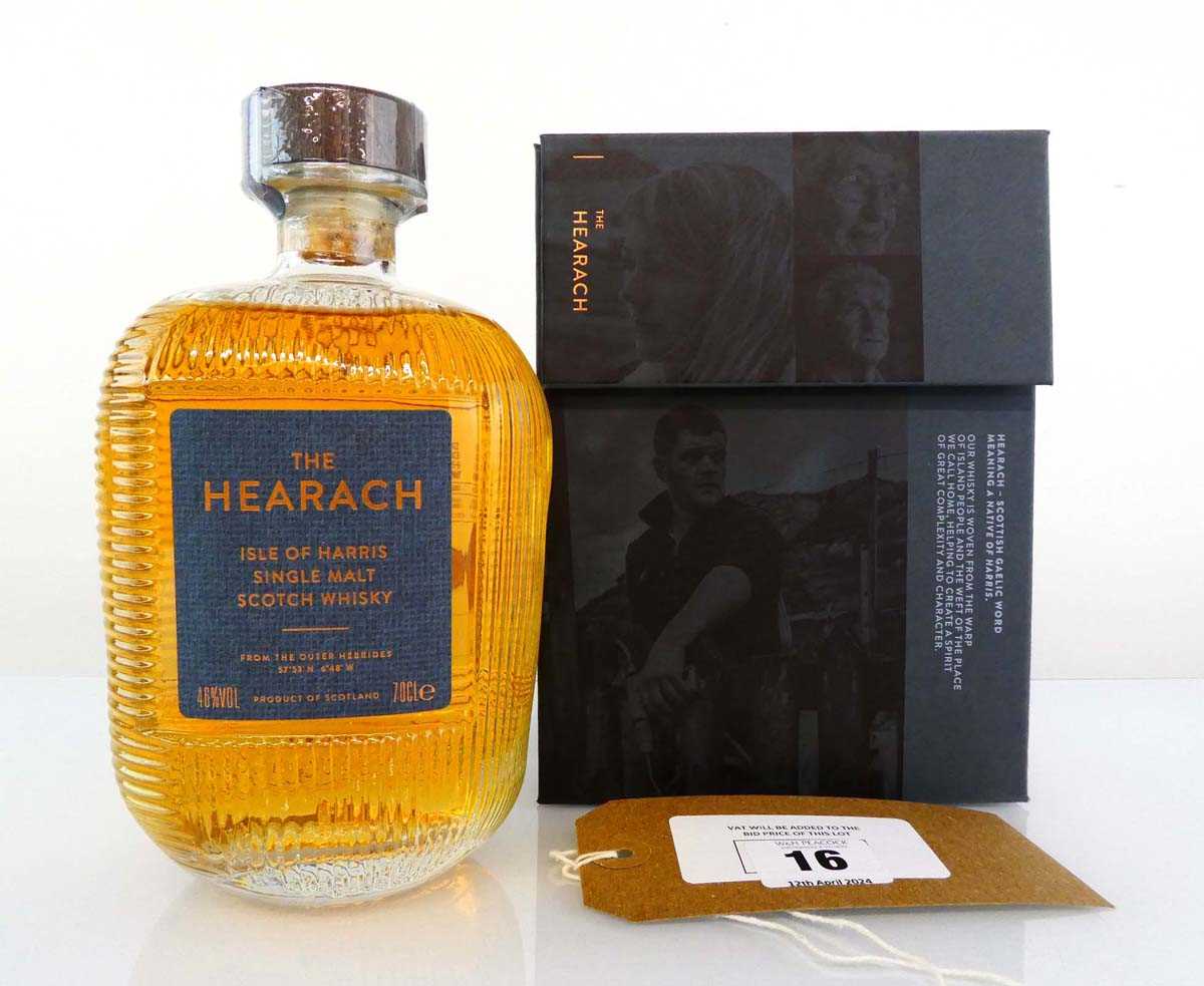 +VAT A bottle of The Hearach Isle of Harris 1st Release Single Malt Scotch Whisky with box Batch