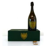 A bottle of Moet et Chandon Cuvee Dom Perignon Vintage 1993 Brut Champagne with box