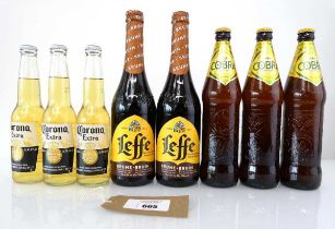 +VAT 41 bottles of Corona Extra BBE Sept 24/Dec 24 4.5% 33cl, 10x Cobra beer BB 31 Oct 24 4.5%
