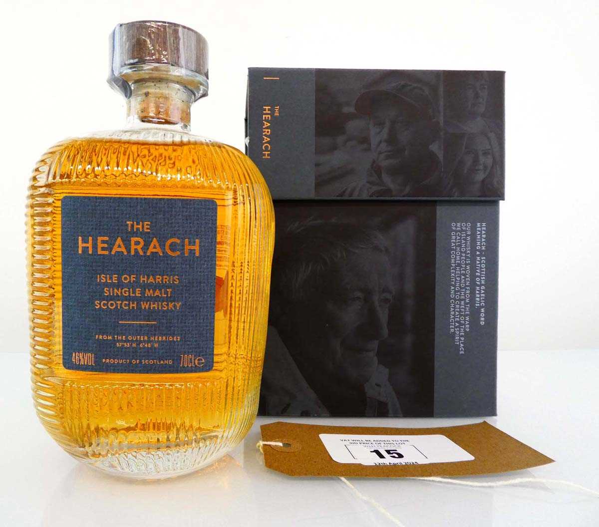 +VAT A bottle of The Hearach Isle of Harris 1st Release Single Malt Scotch Whisky with box Batch