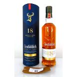 +VAT A bottle of Glenfiddich 18 OUr Small Batch Eighteen Single Malt Scotch Whisky with carton 40%