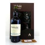 +VAT A Port Askaig Islay Single Malt Scotch Whisky Gift Set with 8 year old bottling 45.8% 70cl &