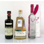 +VAT 3 bottles, 1x El Rayo No.2 Reposado Tequila 40% 70cl, 1x Gallery Marshmallow Vodka 21% 50cl &