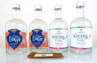 +VAT 4 bottles of Ladbroken Australian Gin, 2x Tumbarumba Writer's Gin 40% 50cl & 2x Tumbarumba