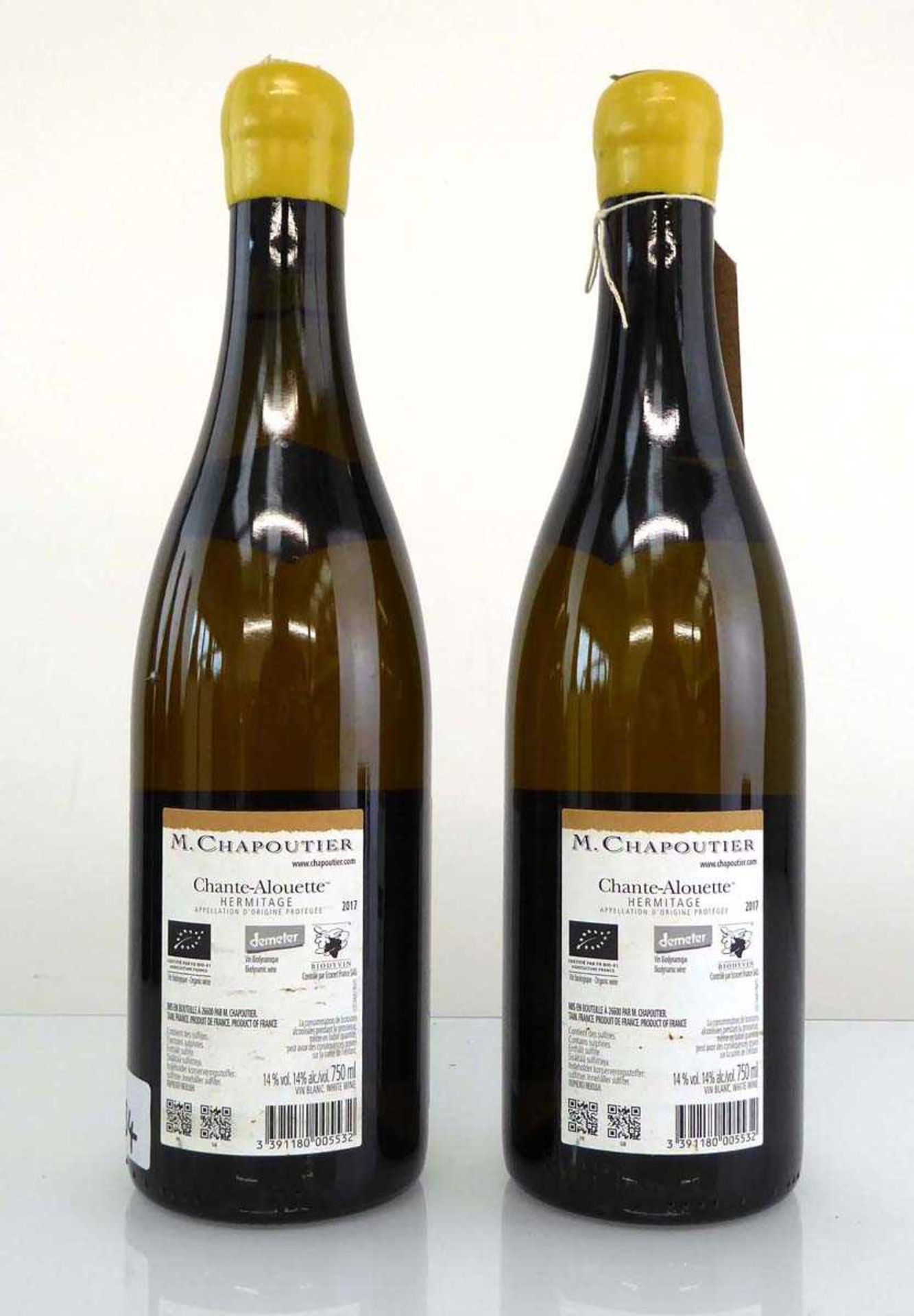 2 bottles of M. Chapoutier Hermitage Chante-Alouette 2017 Rhone, France - Image 2 of 2