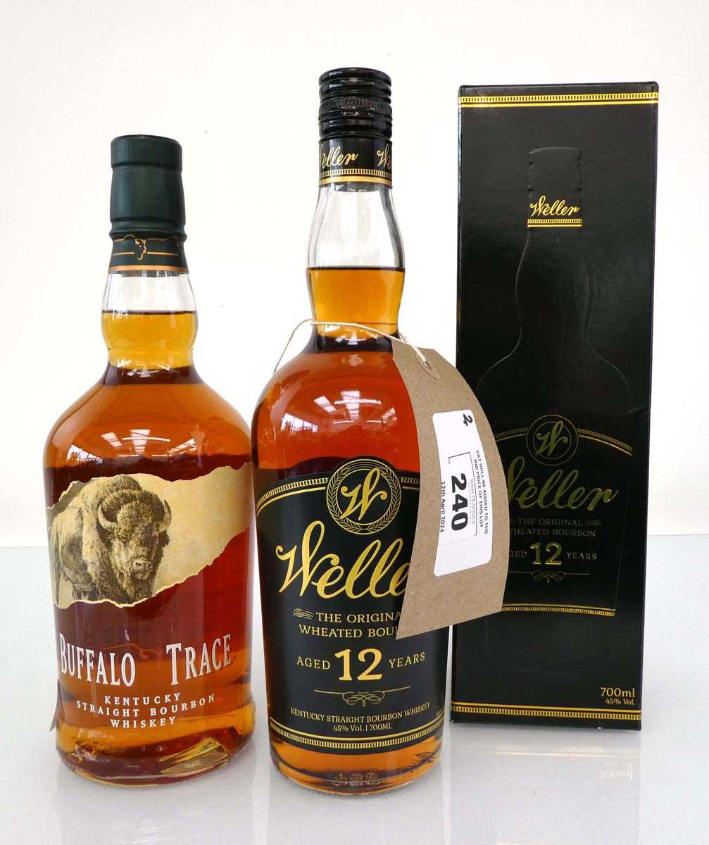 +VAT 2 bottles, 1x William Larue Weller Aged 12 years The Original Wheated Bourbon Whiskey from