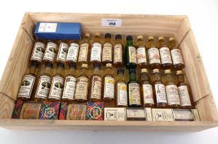 +VAT A collection of 31 assorted old Malt Whisky Miniatures including The Macallan, Blackadder,