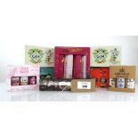 +VAT 8 assorted Gin gift sets, Crackers, Botanical Sets (Note VAT added to bid price)