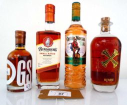 +VAT 4 bottles of Rum, 1x Bundaberg Master Distillers Collection Small Batch Reserve 40% 70cl, 1x