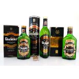 1 & 2 half bottles of Glenfiddich Pure Malt Single Malt Scotch Whisky with carton/boxes 40% 70cl &