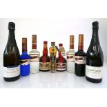 9 assorted bottles, 1x Nottage Hill 2000 Chardonnay Brut sparkling, 1x Jacobs Creek Chardonnay Pinot