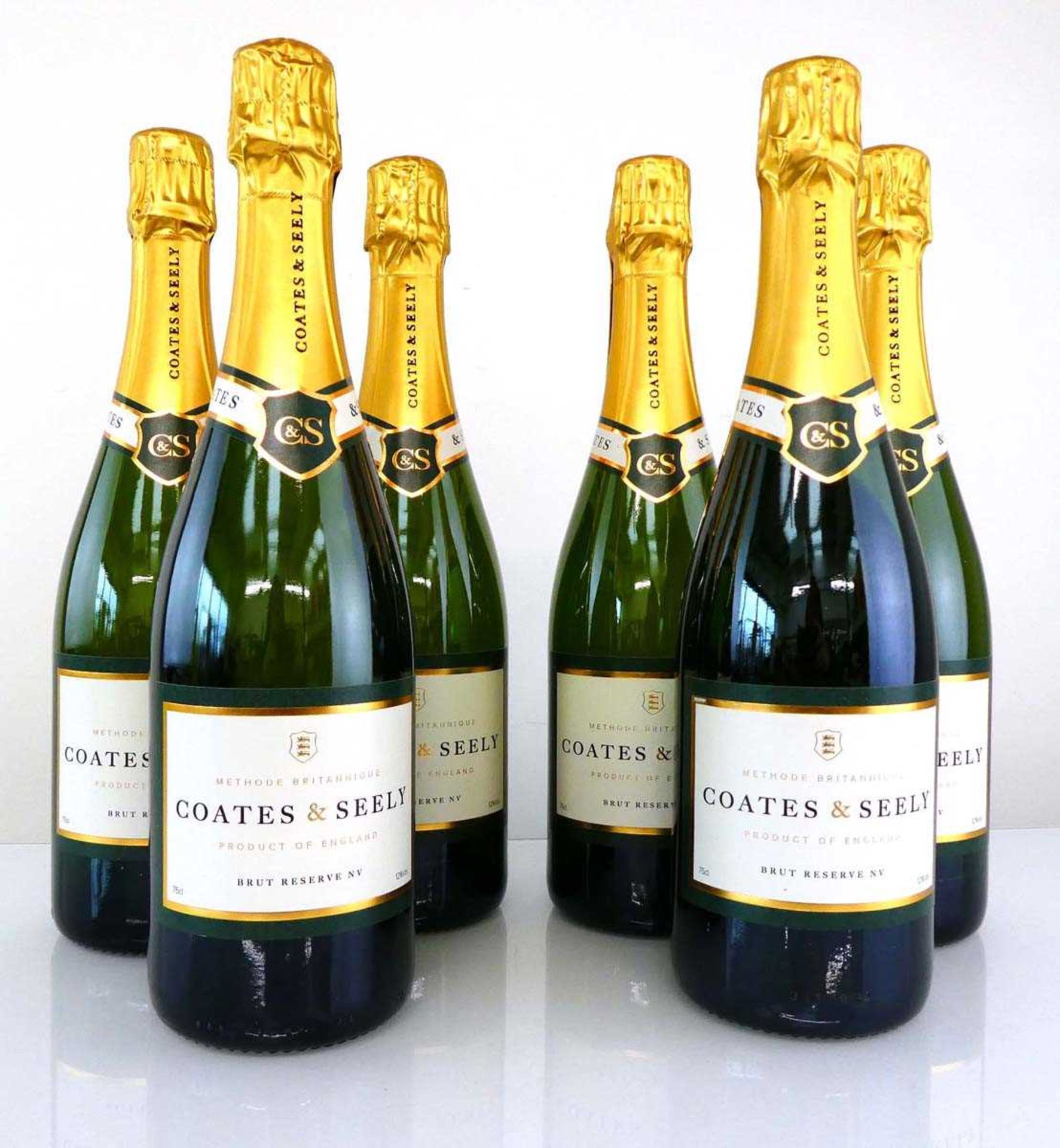 +VAT A case of 6 bottles of Coates & Seely Brut Reserve NV British Fizz (Note VAT added to bid