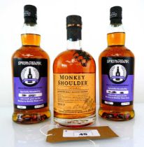 +VAT 3 bottles of Blended Scotch Whisky, 2x Springbank Specially Blended from Single Malt Whisky