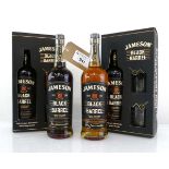 +VAT 4 bottles of Jameson Black Barrel Irish Whiskey, 2 with boxes and Tumblers, 40% 70cl (Note