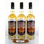 +VAT 3 bottles of The Compass Box The Peat Monster Blended Malt Scotch Whisky 46% 70cl (Note VAT