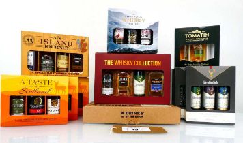+VAT 11 Gift Sets of Whisky Miniatures including A Taste of Scotland, Whisky Collection,