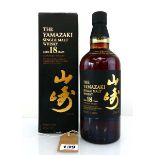 A bottle of The Yamazaki 18 year old Single Malt Japanese Whisky by Suntory with box 43% 70cl