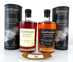 +VAT 2 bottles of Limeburners Western Australia Single Malt Whisky with cartons, 1x Darkest Winter