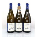 3 bottles of Stephane Montez Domaine du Monteillet 2017 Condrieu Les Grandes Chaillees Rhone,