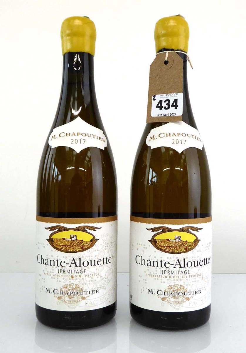 2 bottles of M. Chapoutier Hermitage Chante-Alouette 2017 Rhone, France