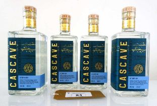 +VAT 4 bottles of Cascave Stormy Gin from Wales 40% 70cl (Note VAT added to bid price)