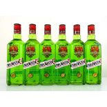 +VAT A box of 6 bottles of AGWA De Bolivia Coco Leaf Liquor 30% 70cl (Note VAT added to bid price)