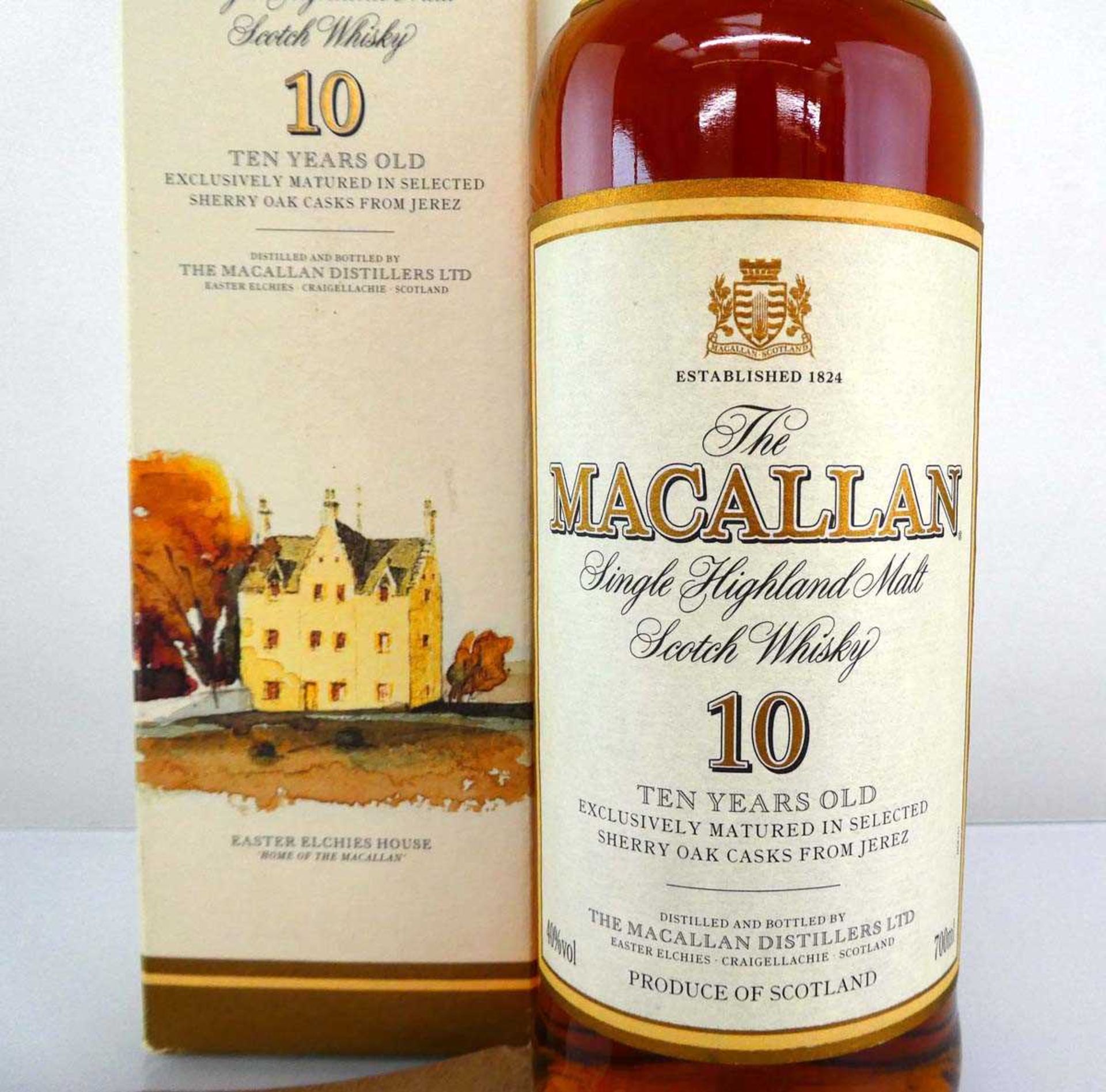 +VAT A bottle of The MACALLAN 10 year old "Easter Elchies House" Single Highland Malt Scotch - Image 2 of 6