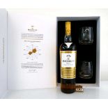 The MACALLAN 1824 Series Gold Limited Edition Gift Pack with a bottle of The MACALLAN Gold