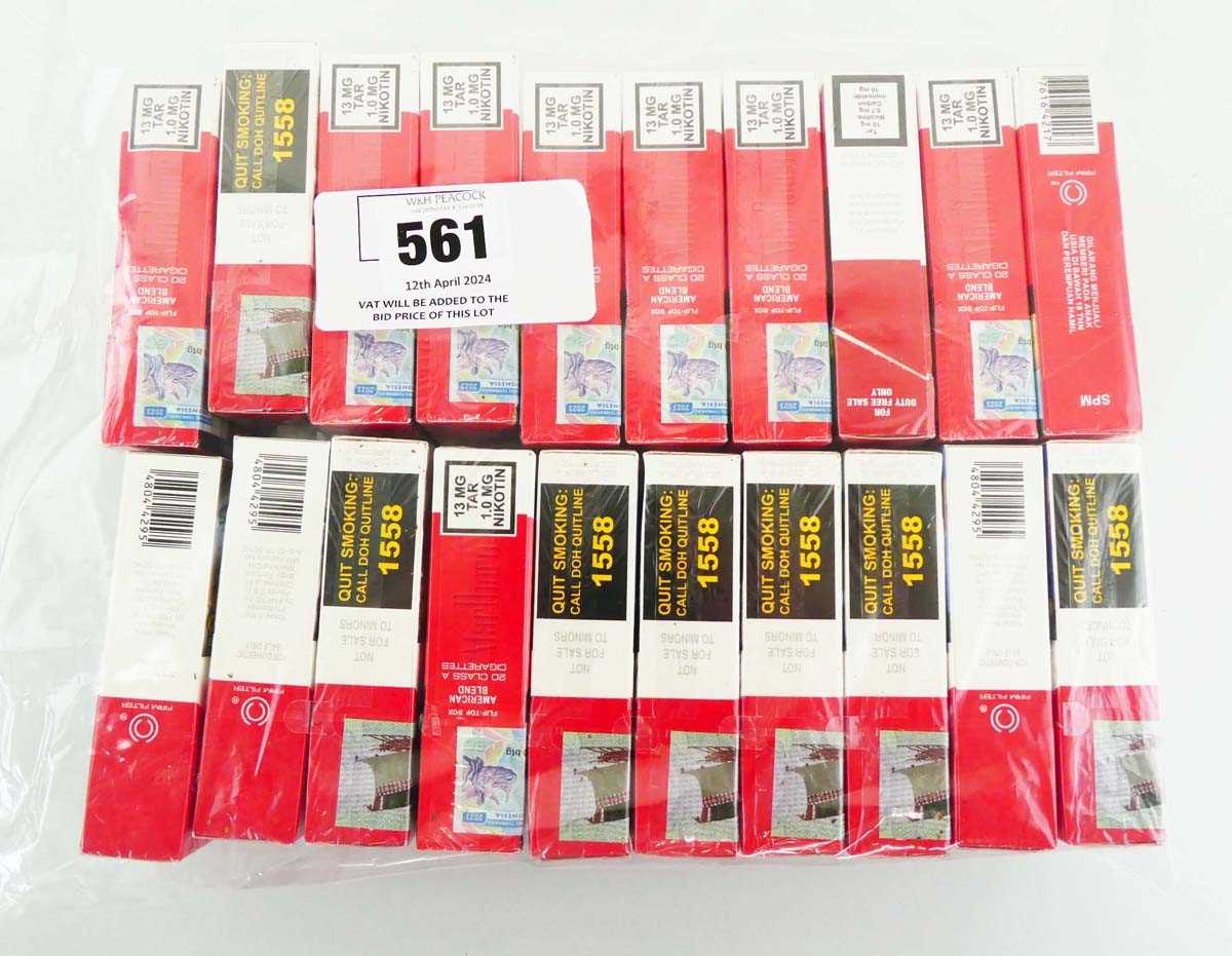 +VAT 20 packs of 20 Marlboro Red Cigarettes (Note VAT added to bid price)