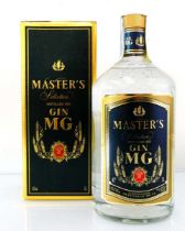 An old bottle of MG Master's Selection Distilled Gin from Spain with box 43% 1 litre