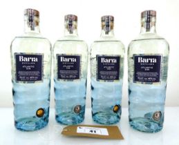 +VAT 4 bottles of Barra Distillers Atlantic Gin from the Isle of Barra Scotland 46% 70cl (Note VAT