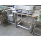 140cm back bar with drainer