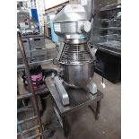 +VAT Metcalfe SP200 mixer with bowl, 2 attachments and safety guard on stand