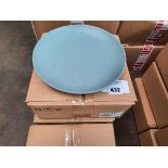 +VAT 5 x boxes of 6 duck egg speckled side plates 21cm (30 in total)