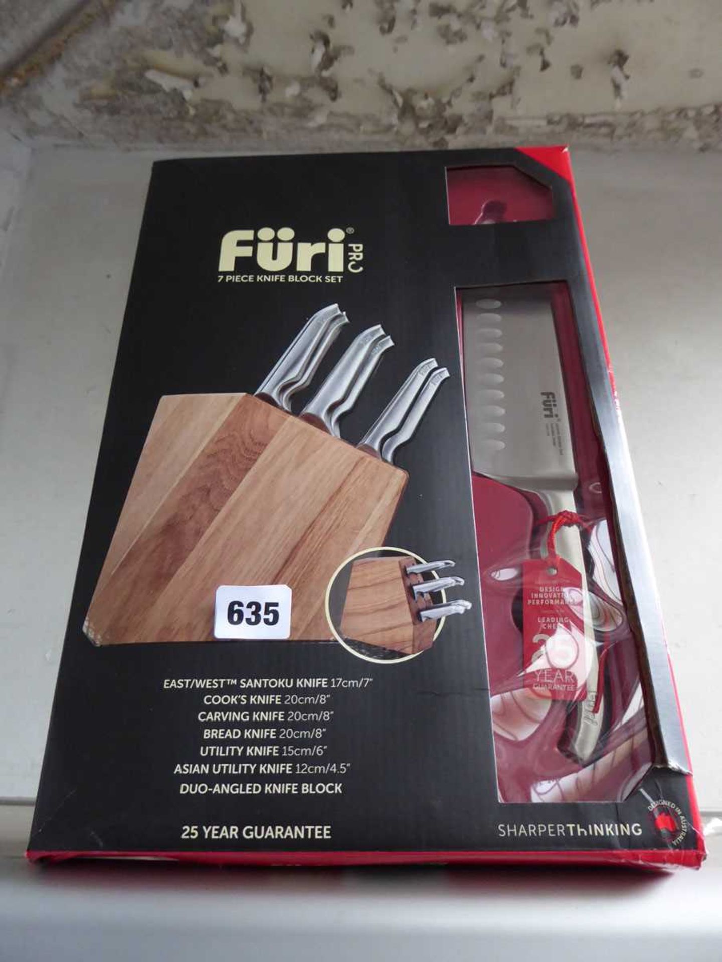 Furi Pro 7 piece knife block set