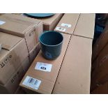 +VAT 5 x boxes of 6 cadet blue stoneware chip bowls 9.5cm diameter (30 in total)