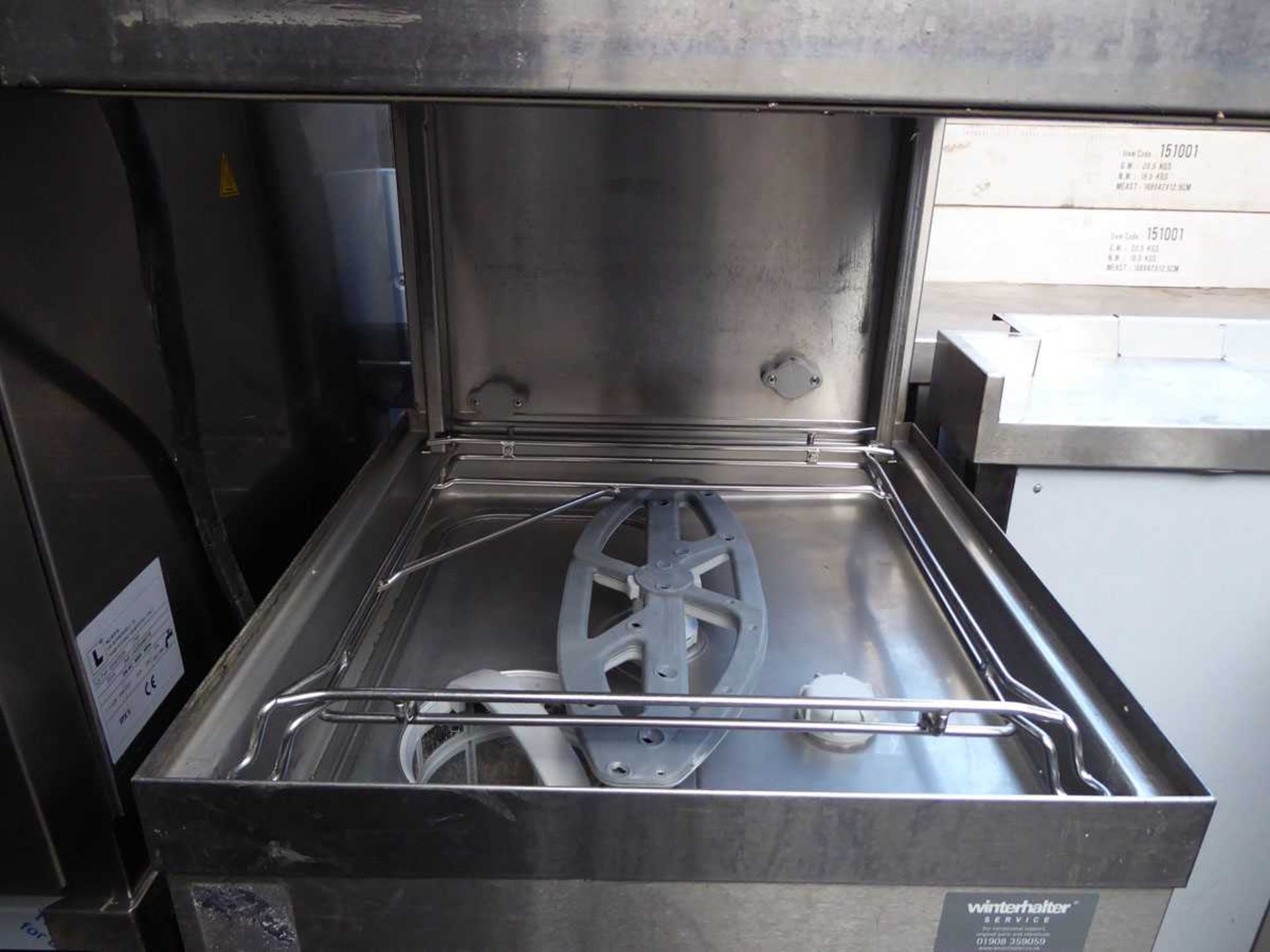 60cm Winterhalter lift top pass through dishwasher - Image 2 of 2