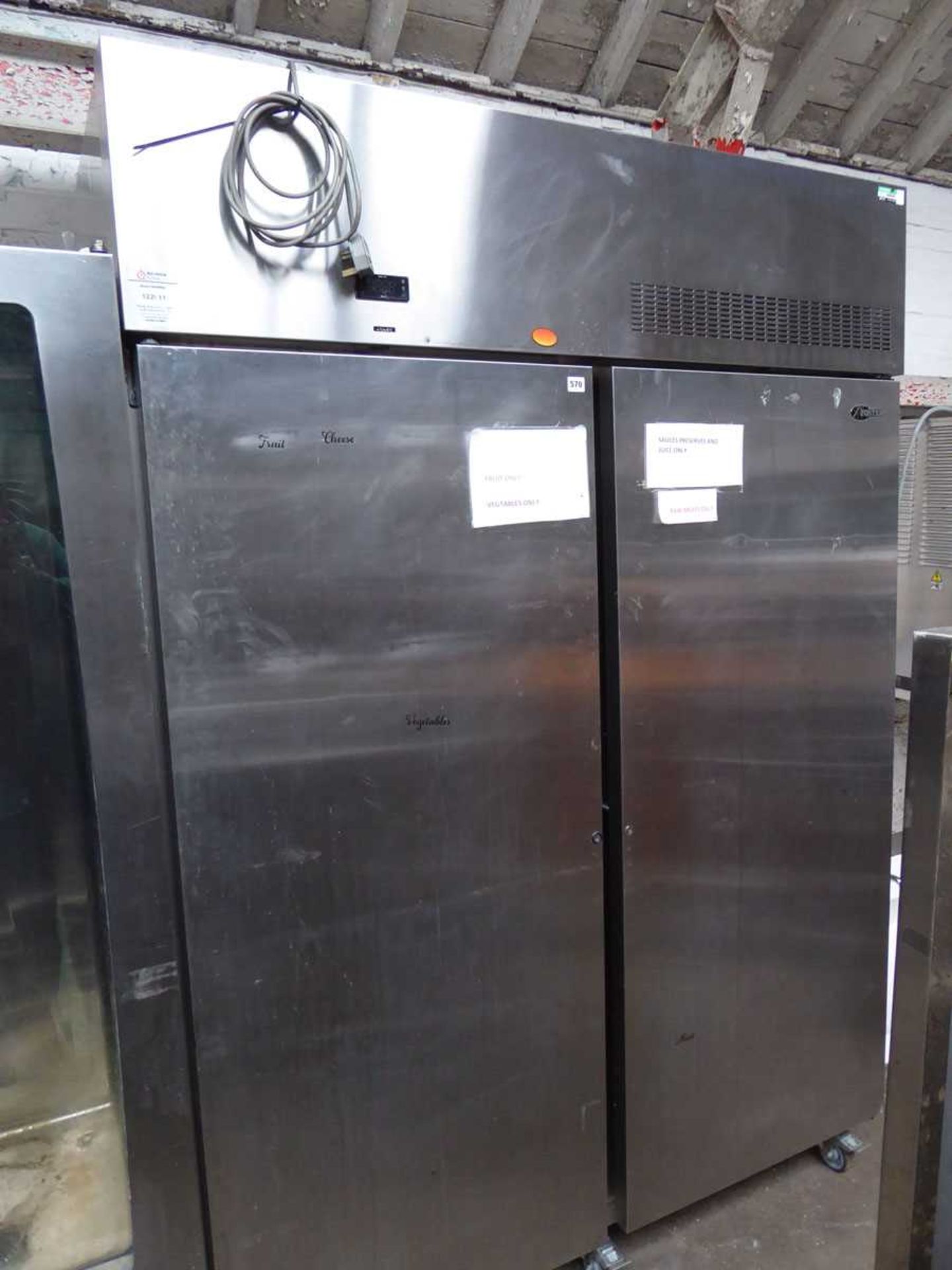 145cm Foster PROG1350H 2 door fridge