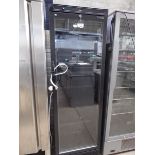 +VAT 60cm Tefcold CEV425-I black glass front display fridge