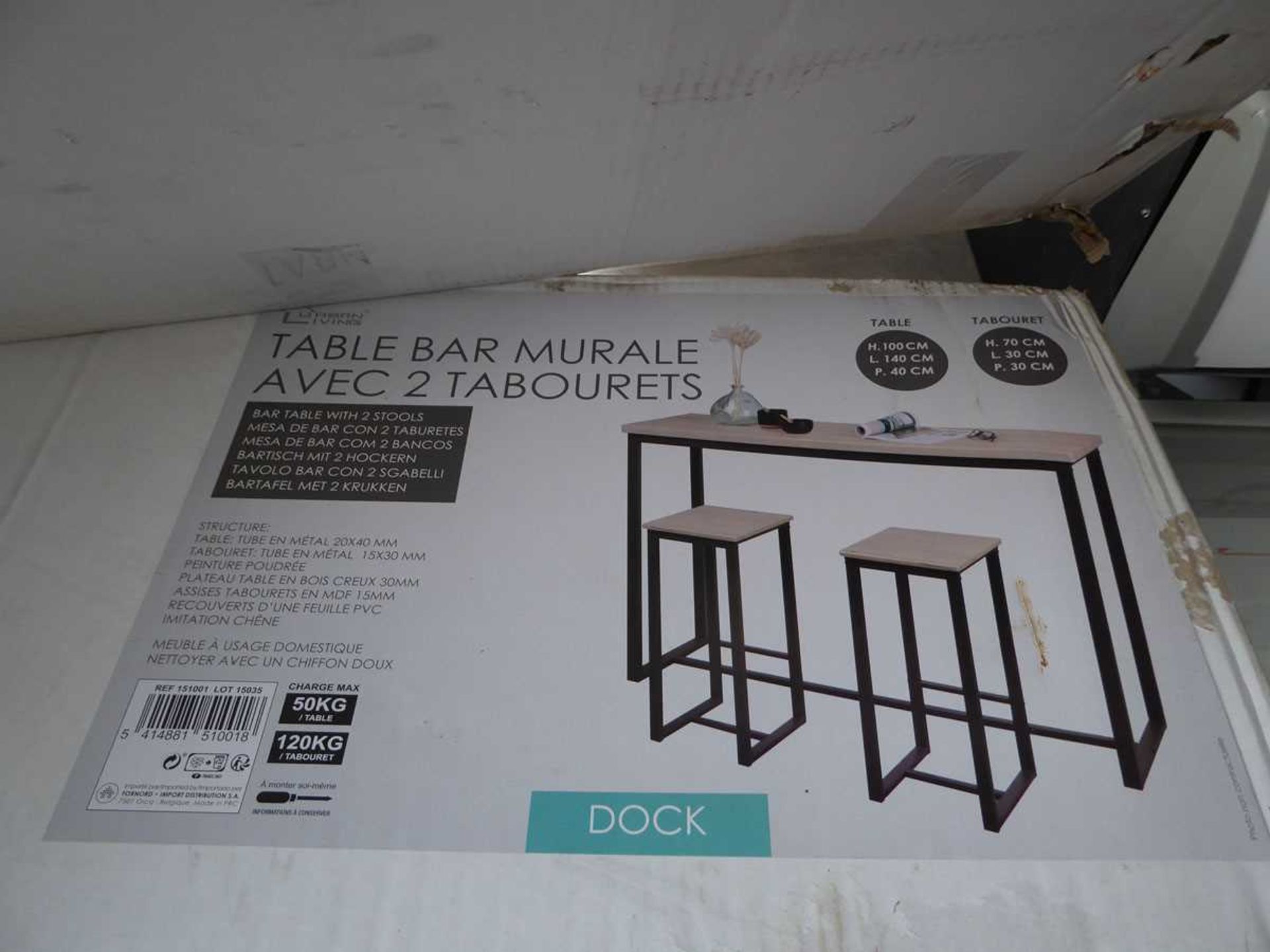 Urban Living table and bar stool set