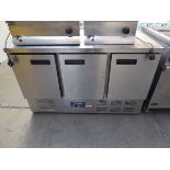 +VAT 137cm Polar model G622 3 door counter fridge
