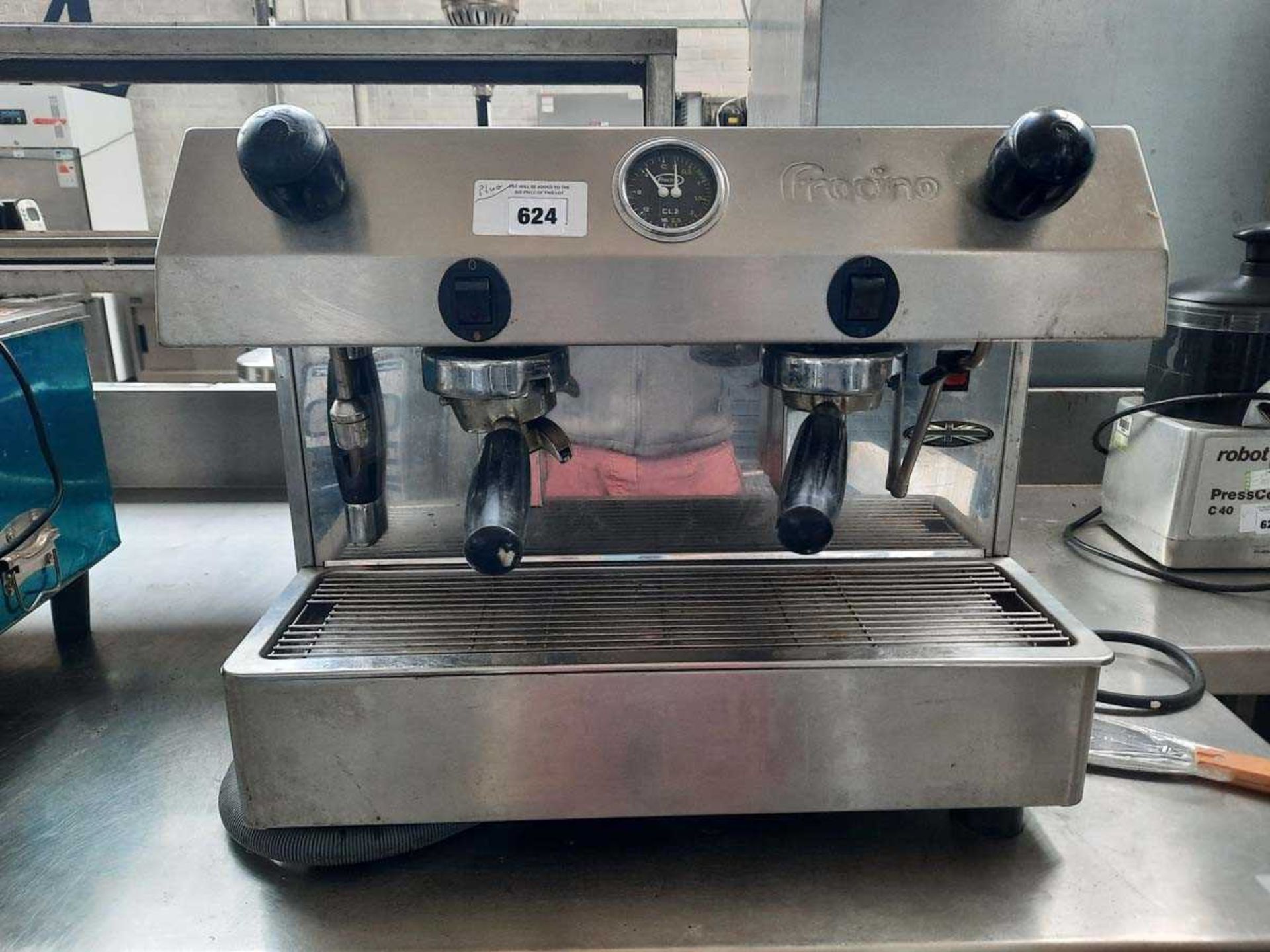 Fracino barista type 2 station coffee machine with 2 group heads - Image 2 of 2