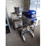 Vollrath MIX1020CE commercial mixer with single bowl attachment, safety guard and stand